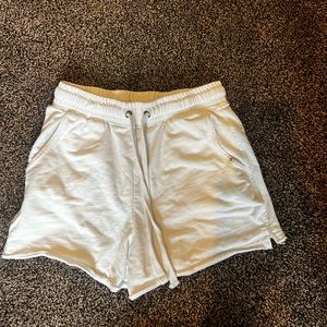 White cotton shorts